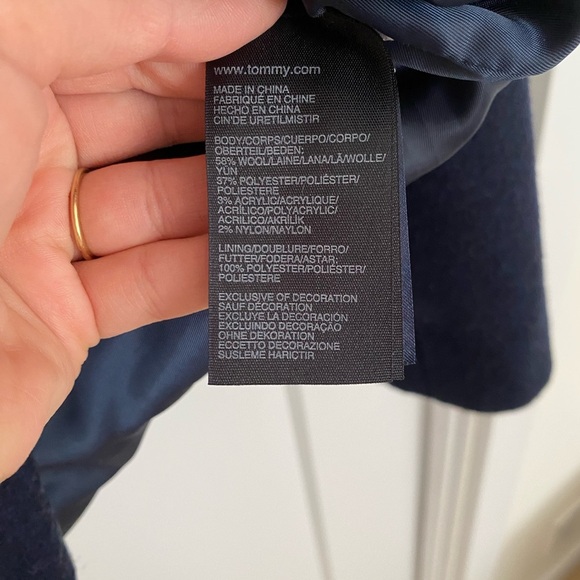 Navy Coat Tommy Hilfiger - Picture 6 of 6